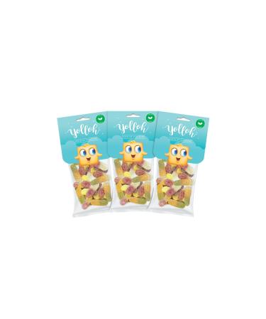 Yolloh Lick Fizz - Vegan - 3 Pack - Candy - Birthday - Kids