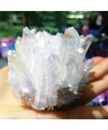 Natural Crystal Rough Natural Crystal Rough Natural White Crystal Cluster Specimen Cluster Stone Ornaments Home Office Decoration 250-350g Crystal Cluster - Buy Online on GoSupps.com