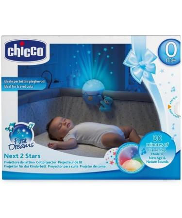 Chicco Next2Stars Baby Night Light Blue - Star Projector for Cots | Sound Sensor, 3 Light Effects, Music - Buy Online on GoSupps.com