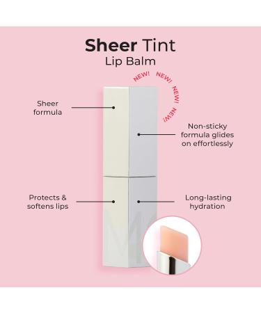 MCoBeauty - Sheer Tint Lip Balm Clear Transparent Formula - Hydrating Gloss Balm with Jojoba Seed Oil - Helps Nourish Lips and Adds a Glossy Tint - Lip Care Stocking Stuffers - Buy Online on GoSupps.com