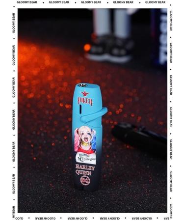 2024 Rocker Arm Windproof Red Lighter Cartoon Pattern Lighter Refillable Adjustable Kawaii Cute Lighter Ladies Gift Girls (No Gas) (Blue 1)(A4) - Buy Online on GoSupps.com
