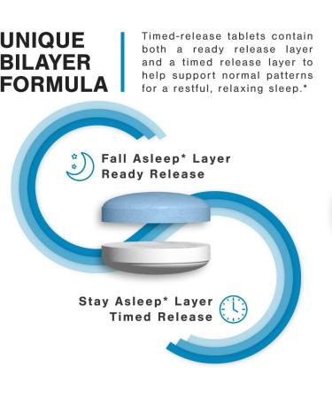 Earth's Splendor Melatonin 12 MG Bilayer Tablets Sleep Aid Supplement 60 Count - 2 Month Supply Melatonin - Buy Online on GoSupps.com