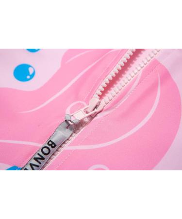 BONVERANO Baby Girls Long Sleeve Swimsuit UPF 50+ Toddler Bathing Suit Mermaid 9-12 Months - Buy Online on GoSupps.com