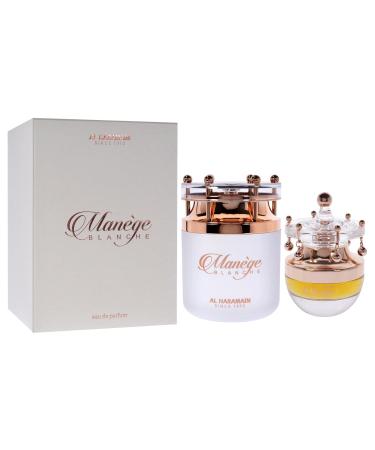 Al Haramain Manege Blanche - Arabian Perfume for Women - Long Lasting Perfume for Women - Oriental Woody Fragrances - Eau de Parfum for Women - 2.5 oz - Buy Online on GoSupps.com