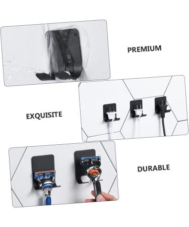 Buy Homsfou 8 STK Stainless Steel Razor Hooks - Self-Adhesive Shower Wall Holders for Mobile Phones & Wardrobe | Durable & Stylish - Buy Online on GoSupps.com