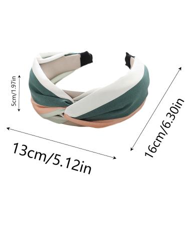 Buy 2 Retro Boho Hair Ties for Women - Vintage Fabric Hair Bands for Fitness Yoga & Makeup - Orange & Brown - Buy Online on GoSupps.com