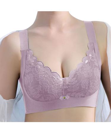 Thin underwear for women full basket oversize wireless sports bra breast cover large size vest bras bracket padded bras for women A 85C