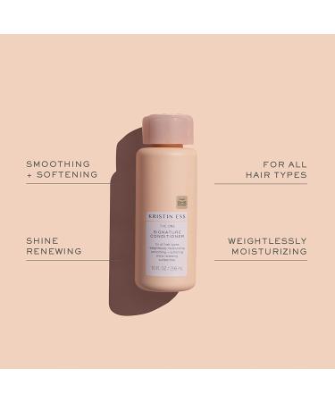 Kristin Ess Hair Signature Sulfate Free Hydrating Shampoo & Conditioner Set - Avocado & Castor Oil, Moisturizing, Anti-Frizz - Vegan, Color Safe - 10 Fl Oz (Pack of 2) - Buy Online on GoSupps.com