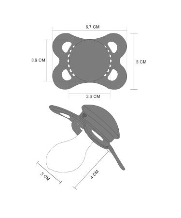 LittleForBig Large Shield Pacifier Generation 3 - Adult Size 3 Paci Pack in White Black Green | International Shipping - Buy Online on GoSupps.com