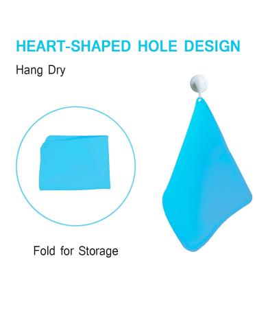 SiliKids Non-Slip Silicone Kids Placemats - 2 Pack Blue/Green - Portable Dining Table Mat for Babies, Toddlers, Children - Buy Online on GoSupps.com