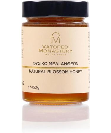 Natural Monastic Wildflower Honey 450g - Premium Blossom Honey from Mount Athos Crafted with Ancient Monastic Traditions - Buy Online on GoSupps.com