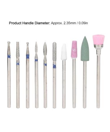 Nail Drill Set - 10pcs Dead Skin Remover & Nail Art Grinding File Heads for Perfect Manicures | Ideal for Professionals & Home Use - Buy Online on GoSupps.com