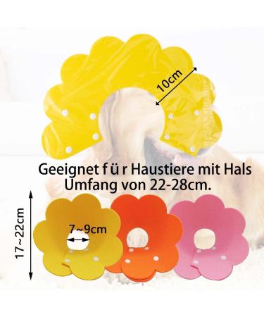 3-Piece Adjustable Protective Dog Collar Set | Leak Protection & Recovery Collar for Dogs & Cats - Buy Online on GoSupps.com