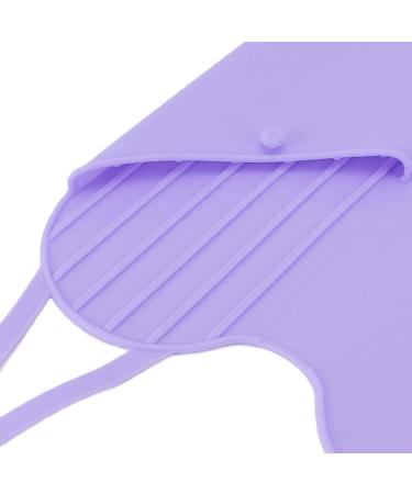 Insulated Silicone Curling Iron Pad | Heat Resistant Mat & Pouch for Travel | Professional Hair Styling Tools for Women (Purple - Buy Online on GoSupps.com