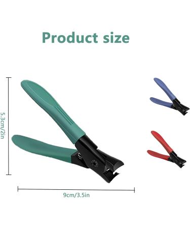 Senshuomy Nail Clipper Made with Heavy Duty Stainless Steel for Thick Nails Start Makers Toenail Clippers Wide Jaw Nail Cutter Heavy Duty Nail Clipper Sharp Curved Toe Nail Clippers (Green) - Buy Online on GoSupps.com