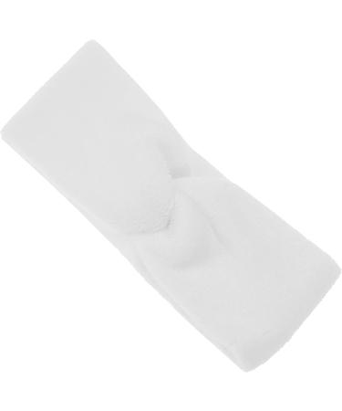 Cotton Stretch Cosmetic Hairband - White 8 cm Width 38 cm Circumference | International Shipping Available - Buy Online on GoSupps.com