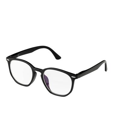 Ultra blue light-blocking glasses for children-gaming glasses UV clear blue reading and computer screen protection-gamer gaming filter anti-blue light glasses for children Hornrand age 3-8 years black horn edge old 3-8 years