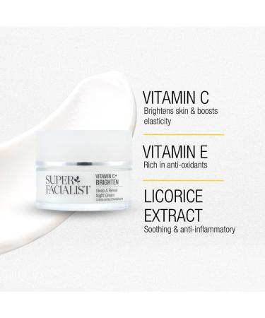 Super Facialist Vitamin C Night Cream - 50ml | Brighten & Reveal Radiant Skin | Oil-Free & Vegan Friendly - Buy Online on GoSupps.com