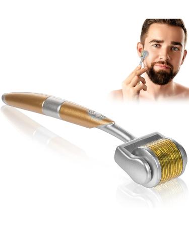 LOPHE Derma Roller 0.5mm Microneedle Derma Roller for Men and Women Professional Microneedling Derma Needling Micro Needle Roller Facial Wrinkles Hair Loss Stretch Marks Hair Regrowth Gold with storage box - Buy Online on GoSupps.com