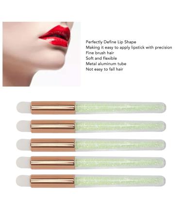 Buy 5pcs Lip Blending Brush Set - Soft Hair Rhinestones Handle Makeup Applicator for Perfect Lip Smudge | International Shipping Available - Buy Online on GoSupps.com