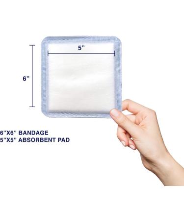 MedVance Super Absorbent Dressing - Non-Adhesive Wound Care Pads for Pressure Ulcers & Burns | Box of 10 (6x6 & 5x5) - Superior Moisture Absorption - Buy Online on GoSupps.com
