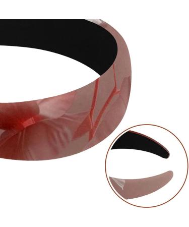 Headbands Women Hair Head Bands 2 Pieces Wide Top Turban Velvet Hair Bands Elastic Headband Pink Flower Pink Background Cute Fashion Head Wrap 2 Size Multi-colored 4 - Buy Online on GoSupps.com