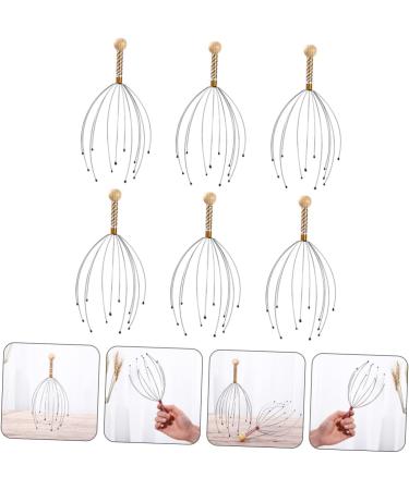 Beaupretty 12-Piece Scalp Care Massager Set | Head Massage Tool & Shampoo Scrubber | Wooden & Steel Hair Brush for Relaxation - Buy Online on GoSupps.com