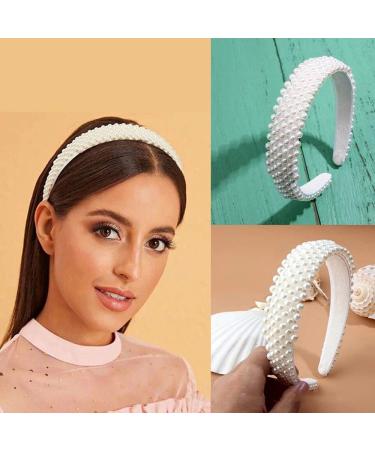 Pearl Headbands for Women - Elegant White Bridal Hairband for Wedding - Buy Online on GoSupps.com
