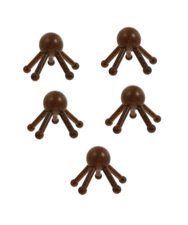 Gleavi 5 STK Massage device with five claws hair scalp. Portable head scratch handmade handmade clasp head massage devices head clumsy massage spa washer