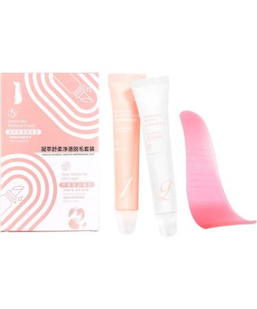 Facial Hair Removal Cream - Facial Hair Removal Cream for Women | Smoothing Gentle Lotion Kit with Squeegee for Shower Home B - Buy Online on GoSupps.com
