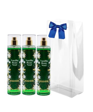 Bath & Body Works Vanilla Bean Noel Fine Fragrance Mist Gift Pack for Holiday - Lot of 3