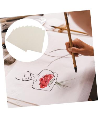 VILLFUL Writing Paper 10 sheets Writing Multi-use Vintage Rice Drawing B Calligraphy Convenient Multi-functional Half Can As Shown 0.1X30X50CM - Buy Online on GoSupps.com