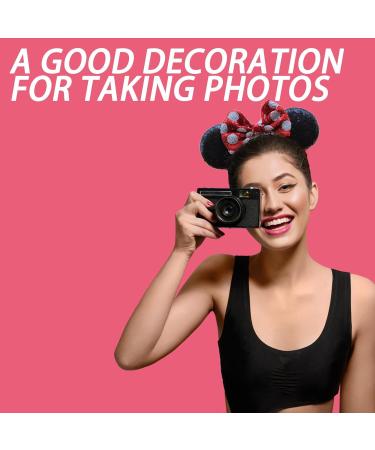 Bbborvox 2 Pieces Mouse Ears Headband Sparkly Bow Headbands Mouse Ears Mouse ears wears a headband for Shiny Headband for Girls Women Fancy Dress Costume Head Band - Buy Online on GoSupps.com