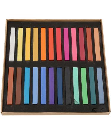 Locadence Fluorescent Crayons Disposable Hair Dying Rod Painting Chalk Set for Pastel Painting Graffiti Sketching Disposable Hair Dyeing Doll Hand Coloring (24 Colors) - Buy Online on GoSupps.com