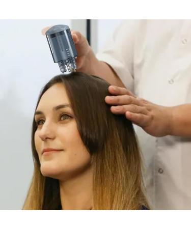 Generic Scalp Oil Applicator & Shampoo Brush - Refillable Multi-Functional Scalp Scrubber in Blue for Hair Care - Buy Online on GoSupps.com