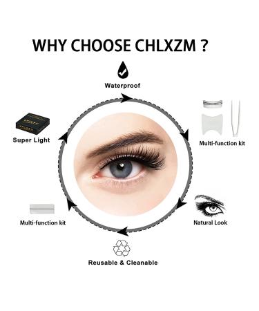 Self Adhesive Lash Strips for Fake Eyelashes - Waterproof Soft & Comfortable - 40 Pieces (Black) | No Glue Needed | International Shipping - Buy Online on GoSupps.com