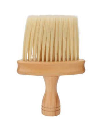 Neck Duster Multifunctional Barber Brush Neck Duster Nylon Bristles Simple Style Neck Duster with Wooden Handle Barber Brush for Hair Cutting Hairdressing Barber Shop Household