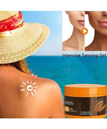 Luxury Intensive Tanning Gel Natural Tanning Accelerator Cream Gel Brown Tanning Gel Maintain Healthy Tanned Complexion For Tanning Beds And Sun Outdoors (1pcs) - Buy Online on GoSupps.com