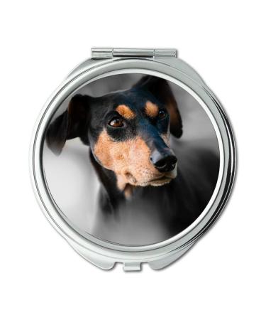Mirror Compact Mirror Animal Dog Pet Race Dog Snout Dog Look Pocket Mirror portable mirror