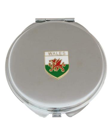 Welsh Shield Compact Mirror Handbag Gift With Free Engraving 492