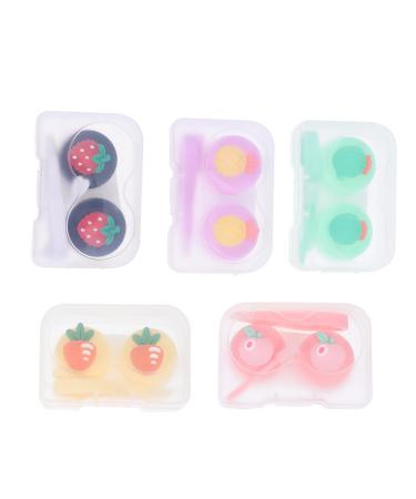 Partykindom 5st contact lens container travel case for contact lenses tweezers contact lens organizer practical contact lens holder storage box glasses case holder travel