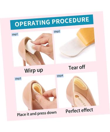 NOLITOY 3 Pairs Silicone Heel Posts - High Heel Toe Pads & Heel Protector | 4D Ladies Heel Back Insoles & Cushion Pads | Universal Heel Grips for Ultimate Comfort - Buy Online on GoSupps.com