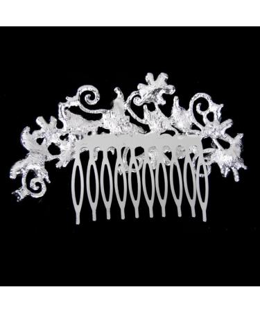 Housoutil Bridal Tiara Crystal Headpiece Vintage Silver Hair Side Combs Bridal Wedding Hair Comb Bridal Headpiece Crystal Hair Comb Vintage Alloy Hair Comb Wig Accessories Bride Pearl - Buy Online on GoSupps.com