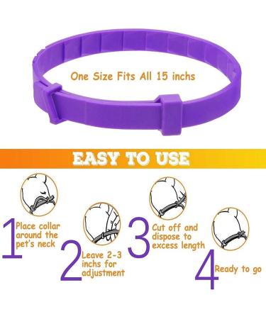 Calming Collar for Cats - Reduces Anxiety & Hyperactivity - 2 Pack Purple - Adjustable Length - Suitable for Small, Medium & Large Cats - Buy Online on GoSupps.com