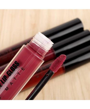 Matte Liquid Lipstick Set - 4 Waterproof Long-Lasting Colors | Non-Stick Cup Lipgloss - Shop Internationally! - Buy Online on GoSupps.com