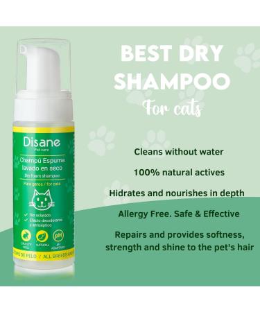 Disane Cruelty-Free Dry Shampoo for Cats 200ml | Odor Eliminator & Dirt Remover | Eco-Friendly Pet Care - Buy Online on GoSupps.com