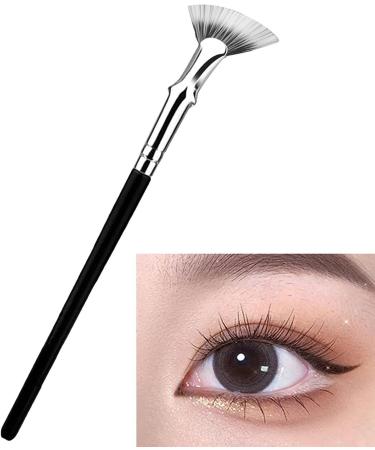 Lash Fan Brush - 120 Degree Bent Mascara Fan Brush Creative Makeup Brush Eyelash Separator Brush | Reusable Lash Fan Brush With Synthetic Fiber Bristles Eyelash Grooming Brush For Woman Girls - Buy Online on GoSupps.com