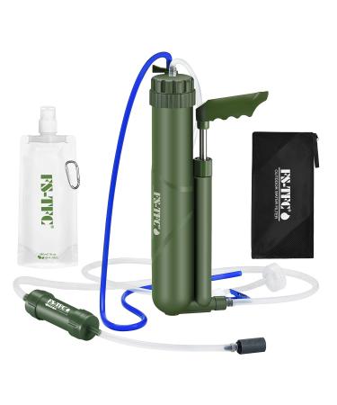 FS-TFC Portable Reverse Osmosis Water Filtration System 0.0001 Micron Super-high Precision Water Purification Survival Gear for Hiking, Camping, Travel, and Emergency Preparedness