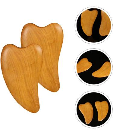Buy Healifty 2pcs Facial Scraping Tablets - Wooden Gua Sha Massage Tools for Skin Care & Facial Lifting - International Shipping Available - Buy Online on GoSupps.com