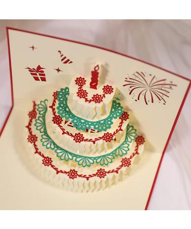 WESAPPINC 3D Pop Up Birthday Cards Warming LED Light Birthday Cake Music Happy Birthday Card Postcards Pop Up Greeting Cards Laser Cut Happy Birthday Cards Best for Mom Wife Sister Boy Girl Friends (1Pack LED birthday card) - Buy Online on GoSupps.com